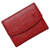 ルイ ヴィトン コインケース ポルトモネ サーンプル ec-22193 レッド カスティリアンレッド エピ M6341E 小銭入れ エピレザー 中古 CA0246 LOUIS VUITTON ホック 