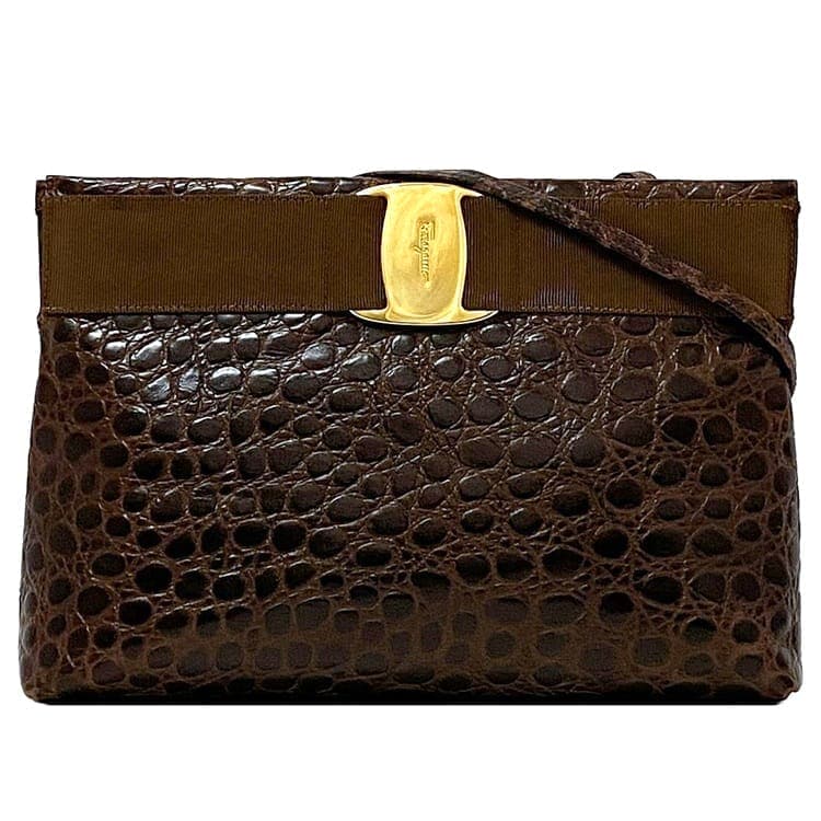 サルヴァトーレ フェラガモ ショルダーバッグ ec-22603 ブラウン