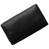 ロエベ 6連 キーケース ec-23030 ブラック アナグラム C660K92X02 美品 レザー 中古 412234 LOEWE ワンポイント 黒 ロゴ ホック 鍵 ホルダー シンプル メンズ レ