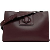 カルティエ ショルダーバッグ f-23073 ボルドー マスト 美品 レザー 中古 Cartier クロスボディ 赤 肩掛け ヴィンテージ マチ有 グレインレザー レア ワインレッド 本革 定番 人気