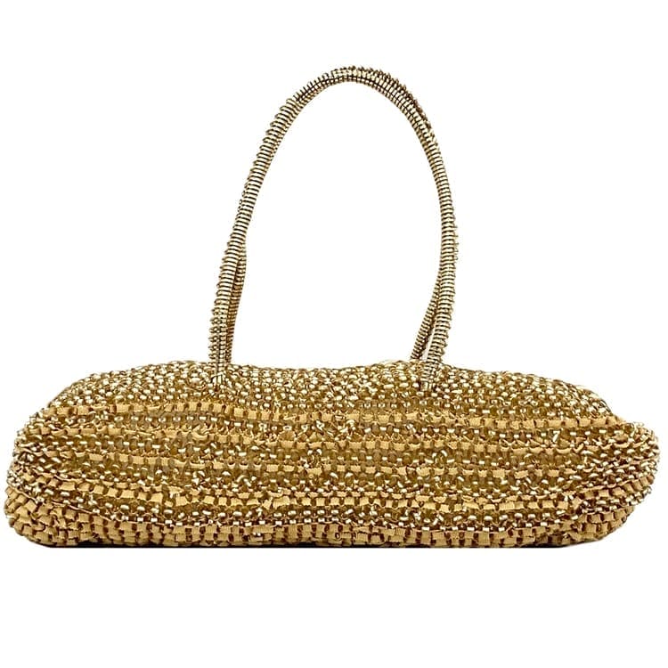 アンテプリマ ミニ ボストンバッグ ワイヤーバッグ ec-23122 ゴールド