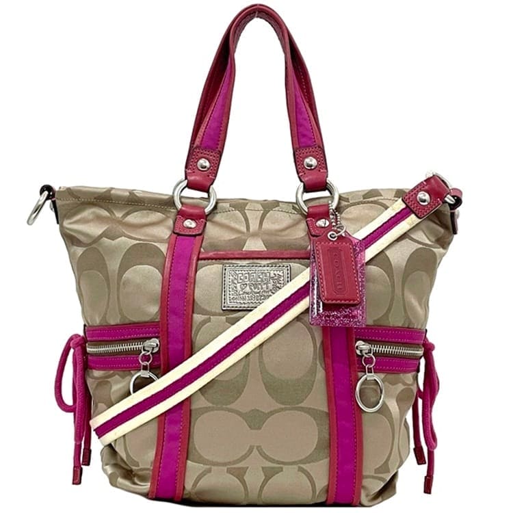 coach バッグ　ハンドバッグ　肩掛けカバン　ピンク　桜色　春　茶色　ベージュ 楽天市場】COACH ショルダーバッグ ピンク（ブランドコーチ