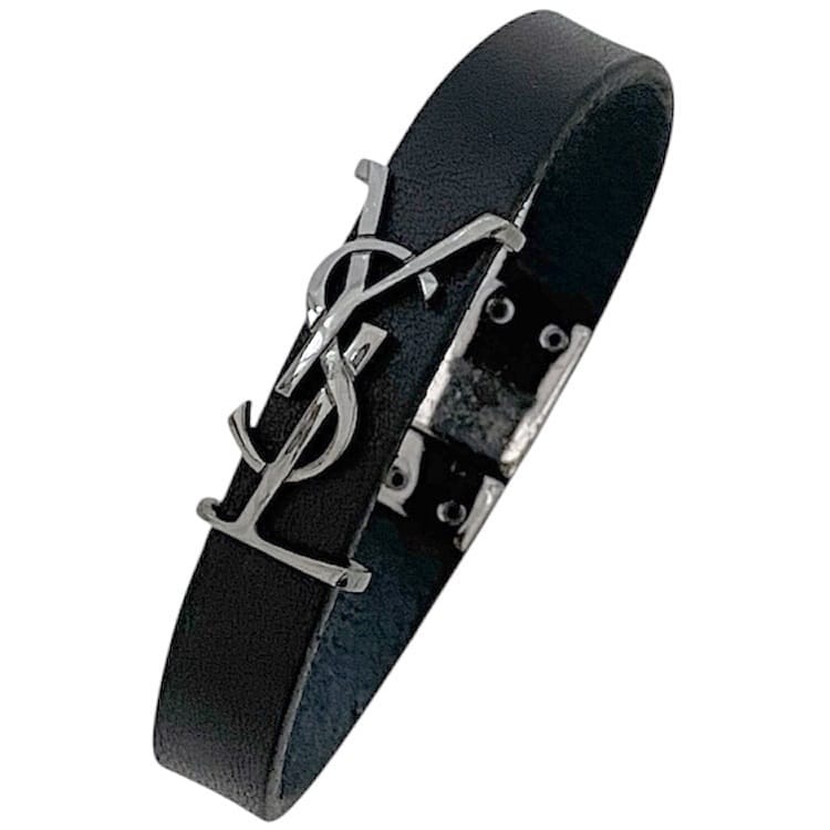 YSL カサンドラ ブラックレザーベルト サンローラン シルバー 楽天市場