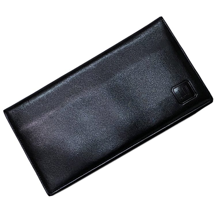 ダンヒル 二つ折り 財布 ブラック 札入 美品 レザー 中古 dunhill 札入