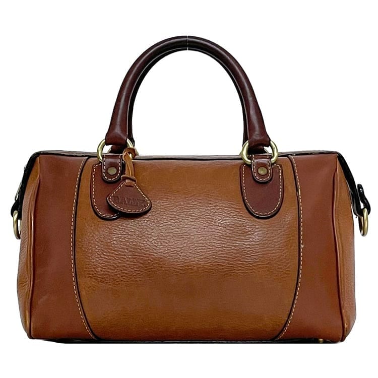 【メル54478】バリー BALLY 本革レザー ボストンバッグ 茶 BALLY バリー ボストンバッグ オールレザー 茶色 ショルダー付