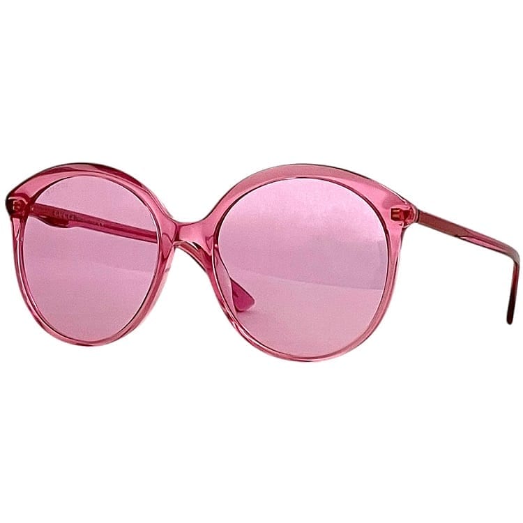 GUCCI ピンク サングラス グッチ サングラス f-23880 ピンク GG0257S 美品 プラスチック