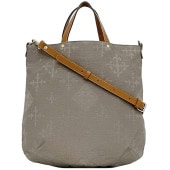 ラシット ２way バッグ ec-23948 グレージュ ブラウン CE148 未使用 美品 ジャガードキャンバス レザー Sランク russet トートバッグ ショルダーバッグ 定番 人気 女性 レ