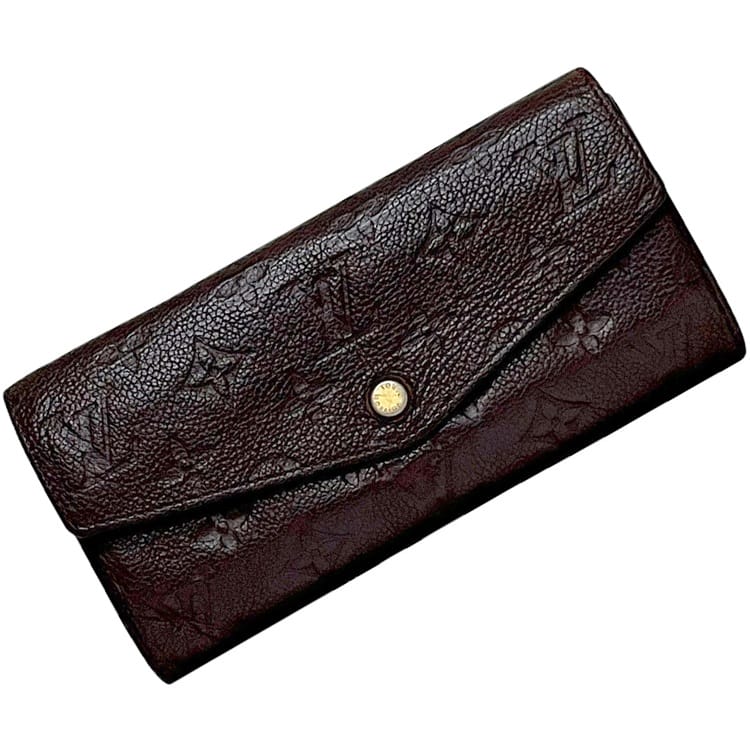 ルイ ヴィトン 二つ折り 長財布 ポルトフォイユ キュリーズ パープル