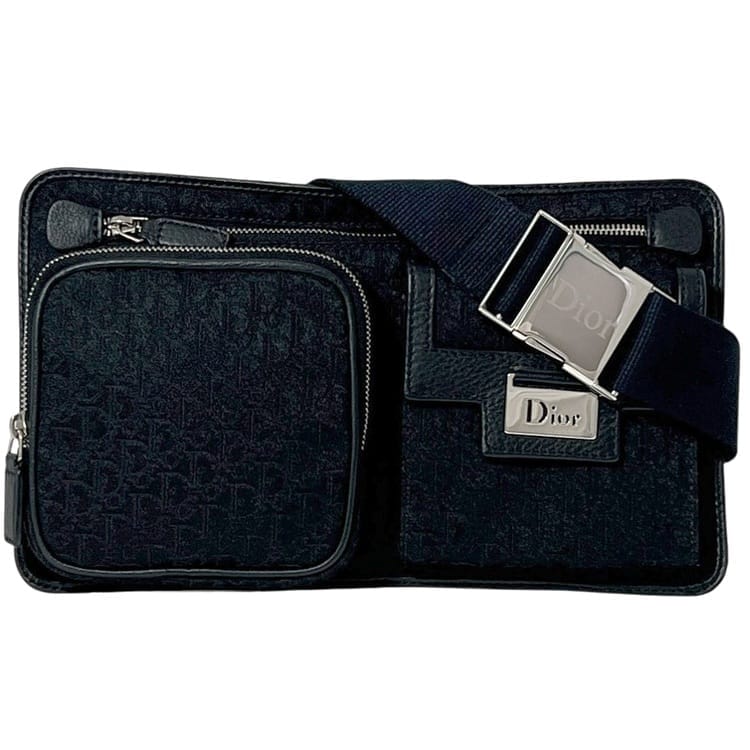 クリスチャン ディオール ウエストポーチ ブラック トロッター 美品