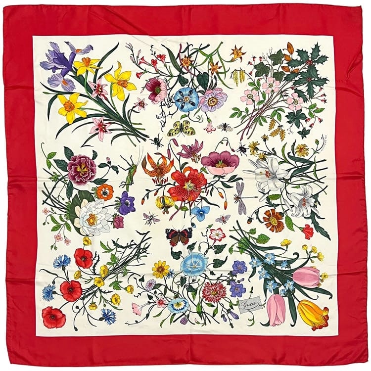 グッチ オールドグッチ ヴィンテージ マルチカラー フラワー ロゴ スカーフ 楽天市場】【中古】【良い】 OLDGUCCI オールドグッチ ヴィンテージ