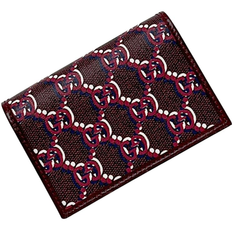 グッチ 名刺入れ ボルドー GGシャドウ 795044 未使用 美品 カード