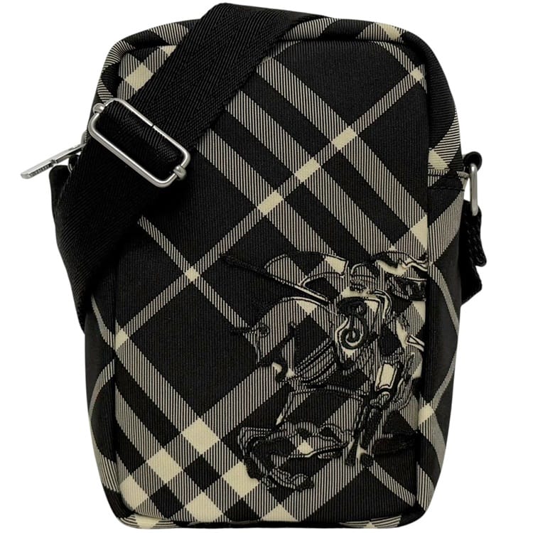 バーバリー ショルダーバッグ ブラック クラシックチェック 8097636 未