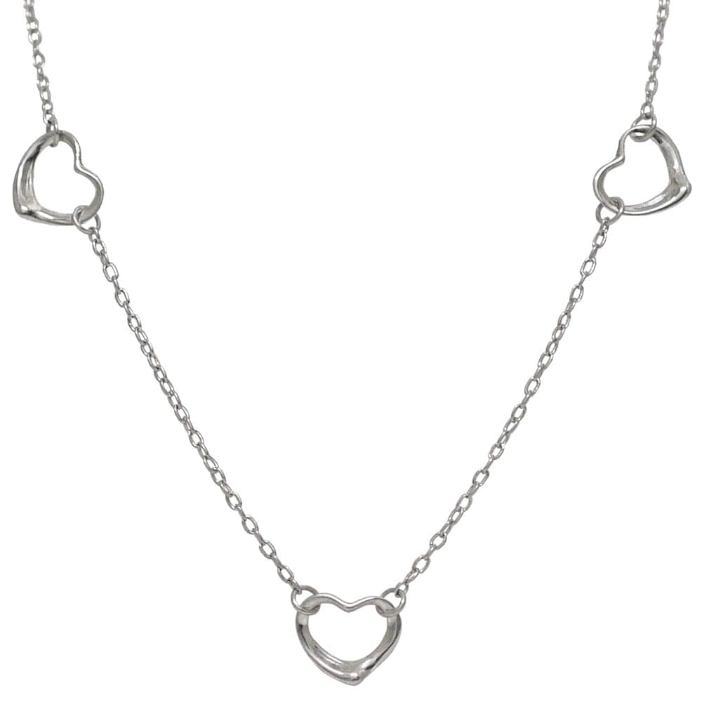 ティファニー トリプルハート ネックレス シルバー エルサペレッティ