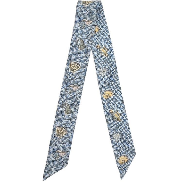 あきさん専用]HERMES ツイリースカーフ(モザイク柄)貝殻 あきさん専用