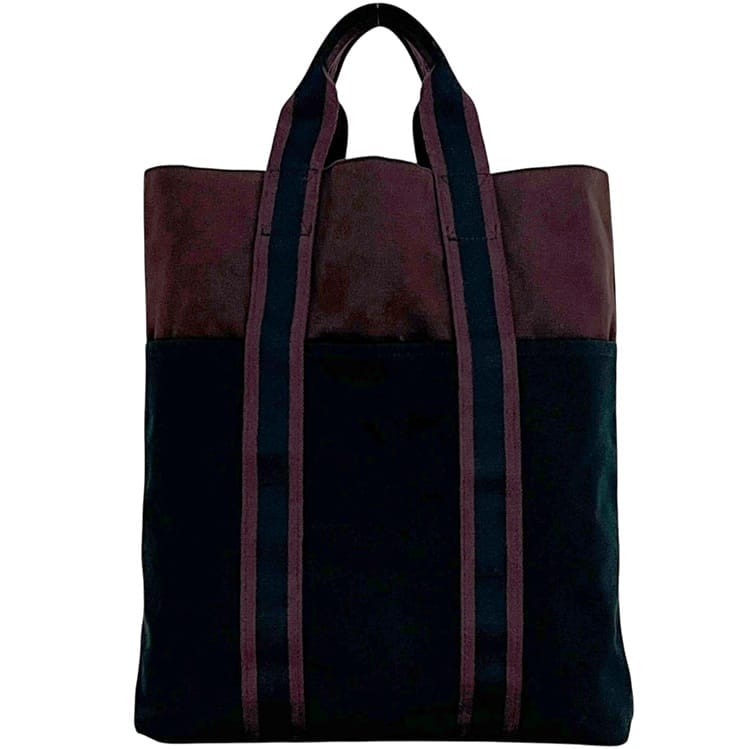 エルメス トートバッグ カバス トート ブラック ボルドー フールトゥ