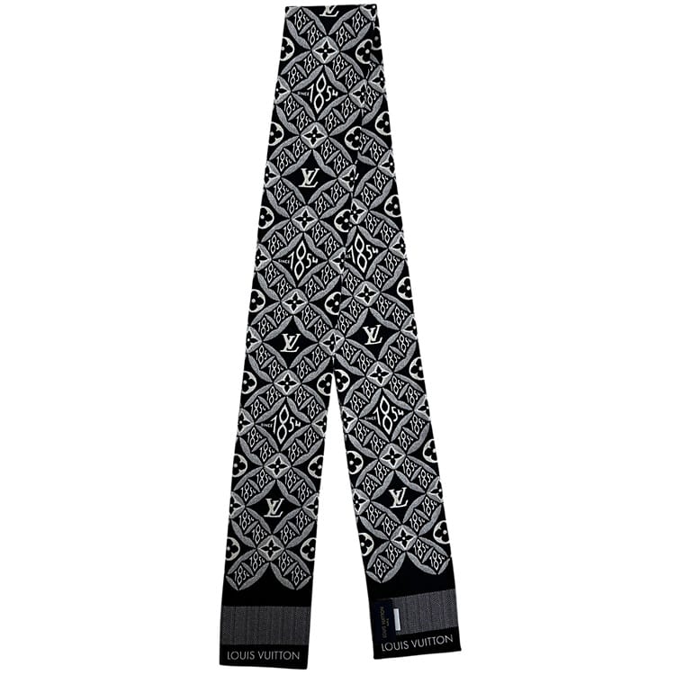 ルイ ヴィトン リボンスカーフ バンドー ブラック 1854 MP2825 美品