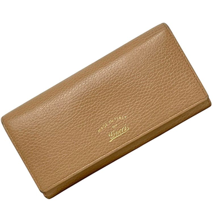 グッチ 二つ折り 長財布 ベージュ スウィング 354498 2149 財布 美品