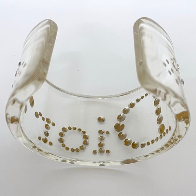 Dior ディオール プラスチック　バングル　ブレスレット　クリア dio0000001003_2.jpg