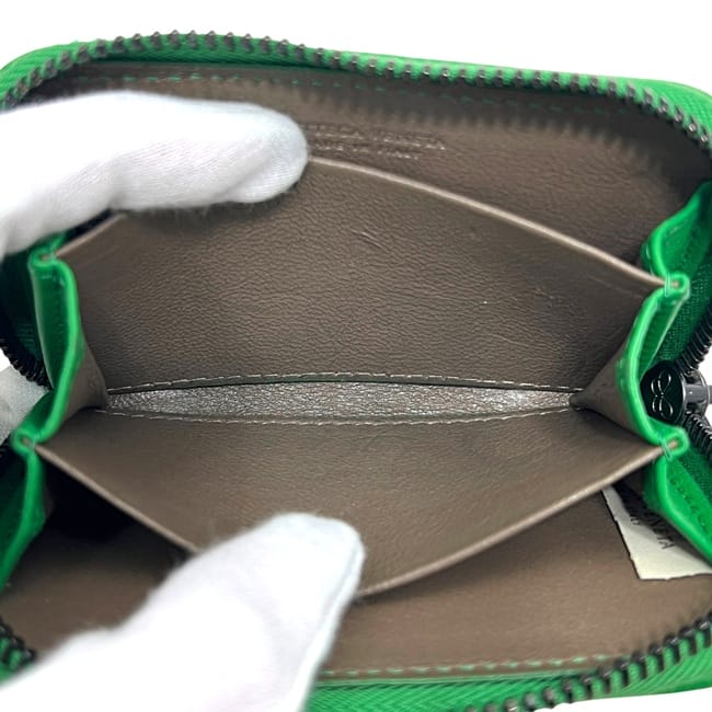 ボッテガヴェネタ コインケース グリーン イントレチャート 小銭入れ