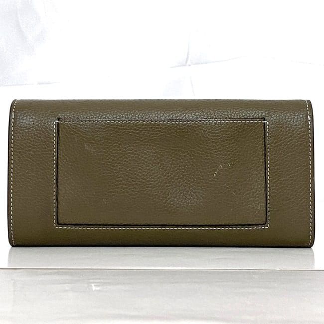 CELINE　長財布　ラージフラップウォレット　ベージュ　セリーヌ CELINE - セリーヌ 二つ折り 長財布 ラージフラップ ウォレット