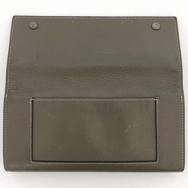 CELINE　長財布　ラージフラップウォレット　ベージュ　セリーヌ CELINE - セリーヌ 二つ折り 長財布 ラージフラップ ウォレット