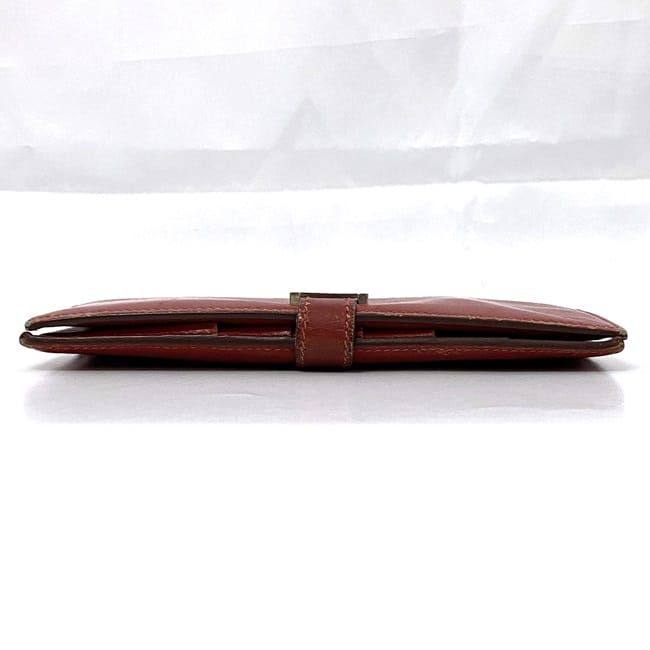 エルメス 二つ折り 長財布 ベアン ec-21287 レッド 財布 レザー