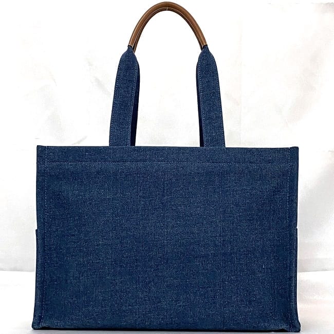 セリーヌ トートバッグ ラージカバ f-22494 ブルー 美品 トート デニム