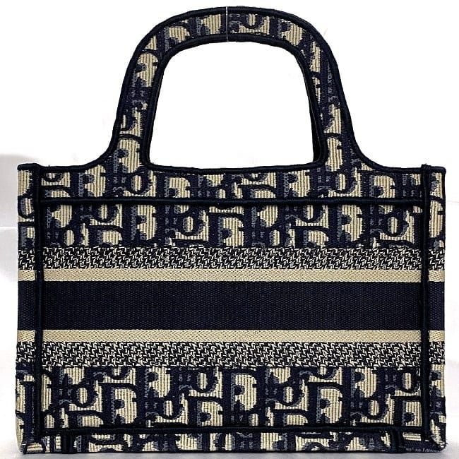 クリスチャン ディオール ハンドバッグ ブックトート ミニ ネイビー