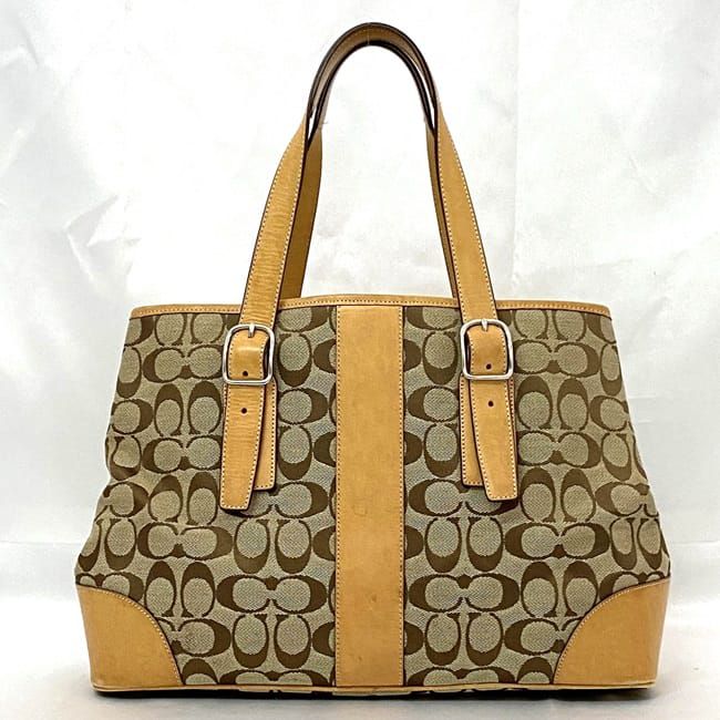 COACH キャメル トートバッグ COACH コーチ ハンドル トートバッグ キャメル 新品 - メルカリ
