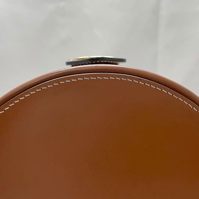 セリーヌ ショルダーバッグ タンブール f-23501 ホワイト ブラウン