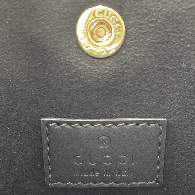 グッチ 2way バッグ スーパー ミニ バッグ f-23526 ブラック 今ライン