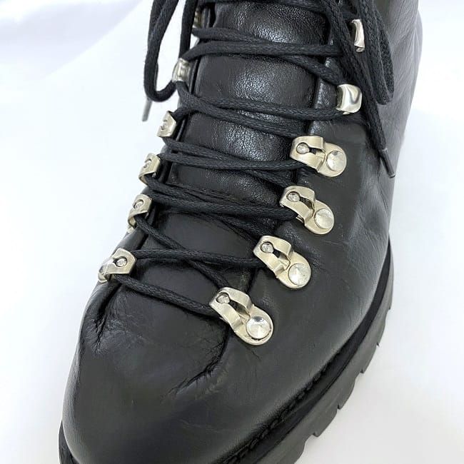 Y*い様 DSQUARED2 ブラックレザーブーツ DSQUARED2 ディースクエアード レザーブーツ SIZE:42 27.0cm