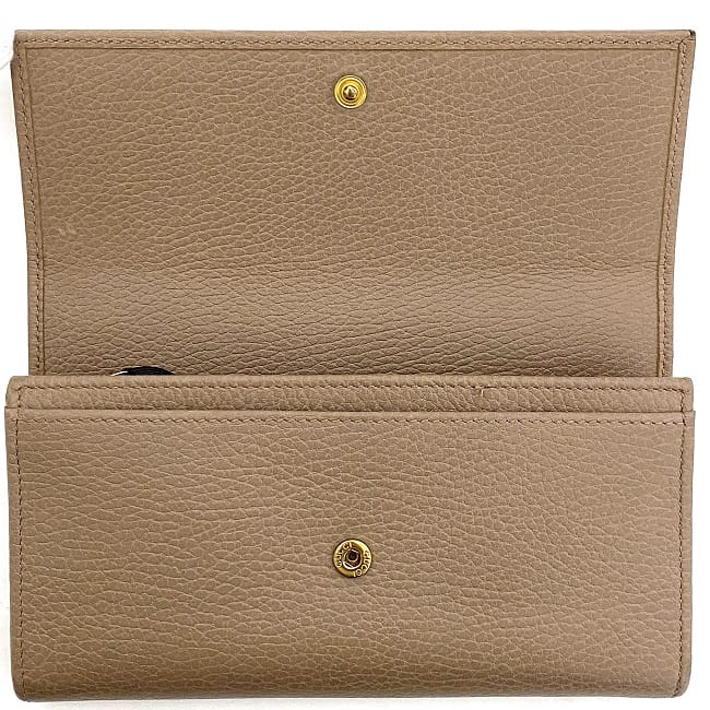 グッチ 二つ折り 長財布 ピンク ベージュ GG マーモント 456116 財布