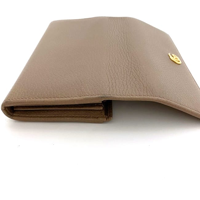 グッチ 二つ折り 長財布 ピンク ベージュ GG マーモント 456116 財布