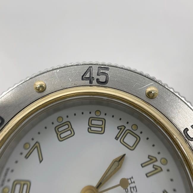 エルメス 腕時計 クリッパー ダイバー f-23363 ホワイト