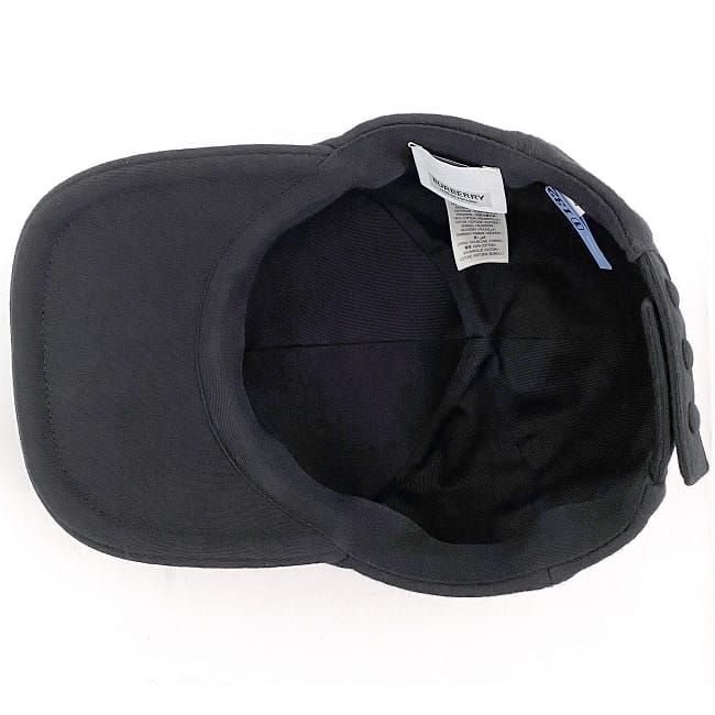 バーバリー キャップ ブラック モノグラムモチーフ 8038141 ec-20362