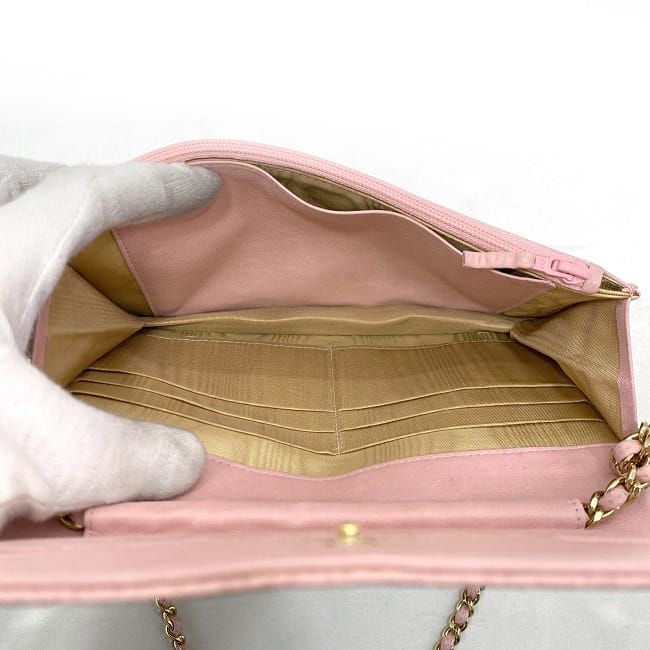 シャネル チェーン ショルダーウォレット f-21930 ピンク ココマーク