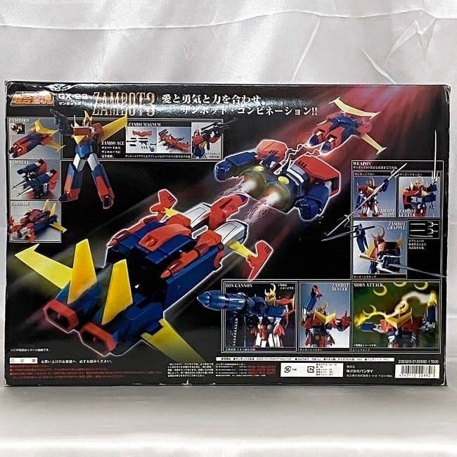 バンダイ 無敵超人 ザンボット3 超合金魂 ec-23494 レッド ブルー