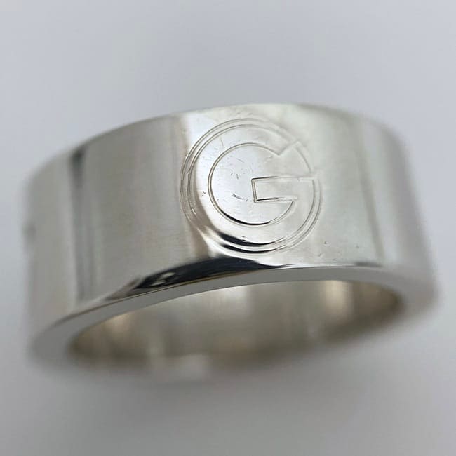 グッチ Gカット リング ec-23365 シルバー 指輪 JP9号 Ag 925 Sランク