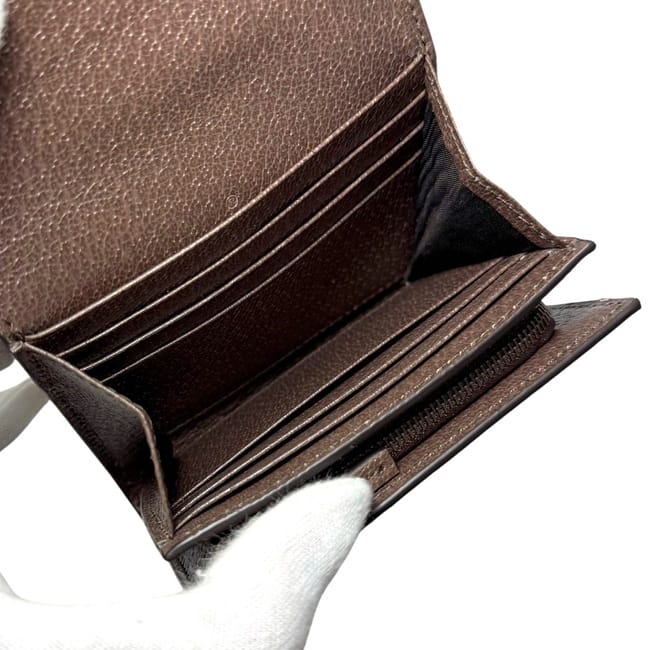 グッチ 二つ折り 財布 ダイアナコンパクト ベージュ ブラウン ジャンボ