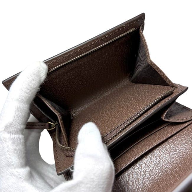 グッチ 二つ折り 財布 ダイアナコンパクト ベージュ ブラウン ジャンボ