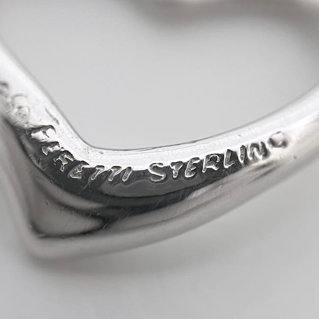 ティファニー オープンハート ネックレストップのみ シルバー 新品