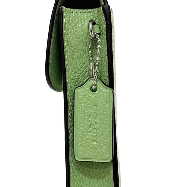 コーチ ショルダーバッグ ライトグリーン CH815 美品 レザー 中古