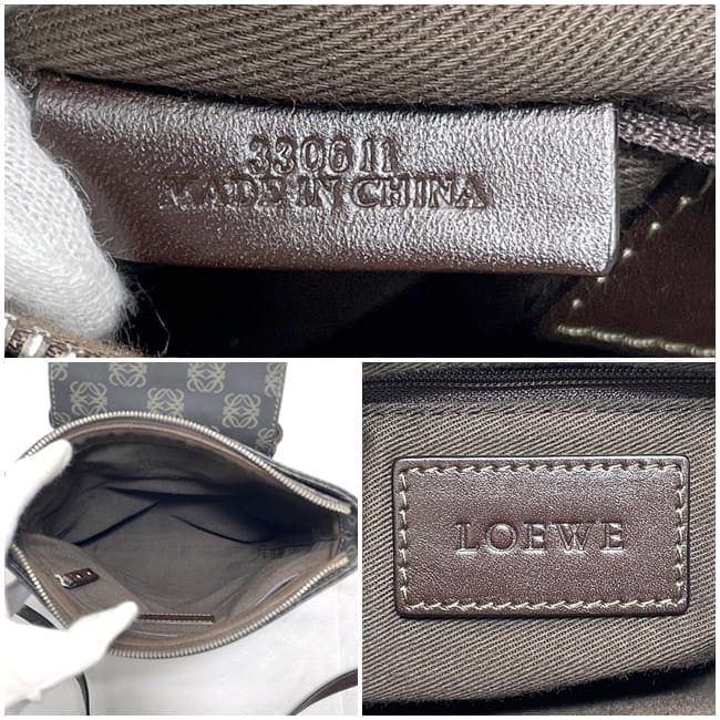 【美品】ロエベ　ショルダーバッグ　レザー　PVC リピート　アナグラム　黒 楽天市場】LOEWE ロエベ リピート アナグラム ショルダーバッグ