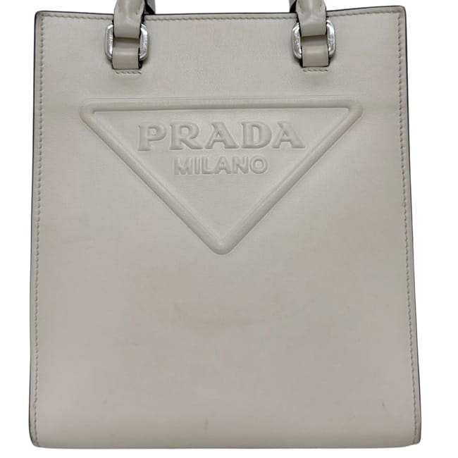 【極美品】PRADA 2way ビジネスバッグ 三角ロゴ 白タグ 購入証明書付き PRADA プラダ ブリーフケース ビジネスバッグ 三角ロゴ プレート 白