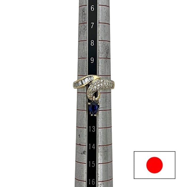リング イエローゴールド YG 指輪 JP11号 新品 仕上げ済み K18 750