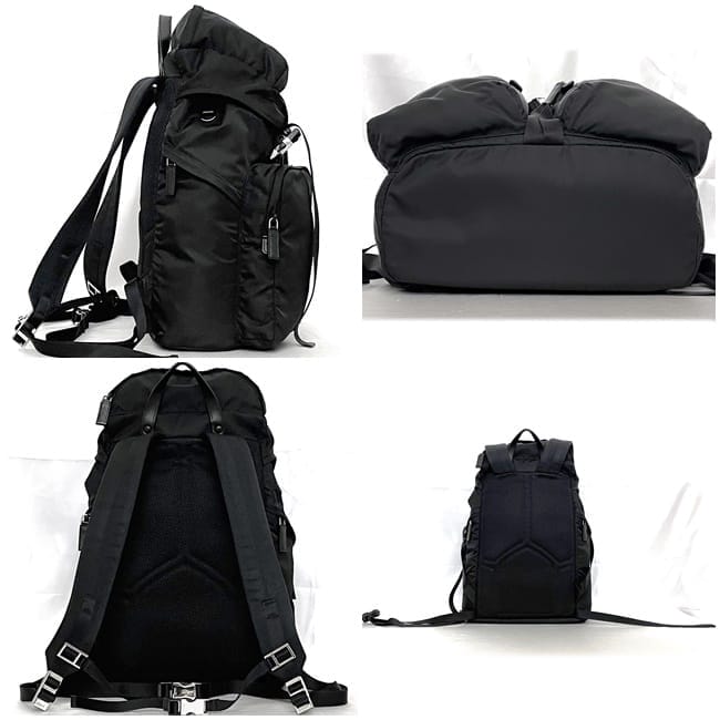 プラダ バックパック f-23239 ブラック NERO テスート