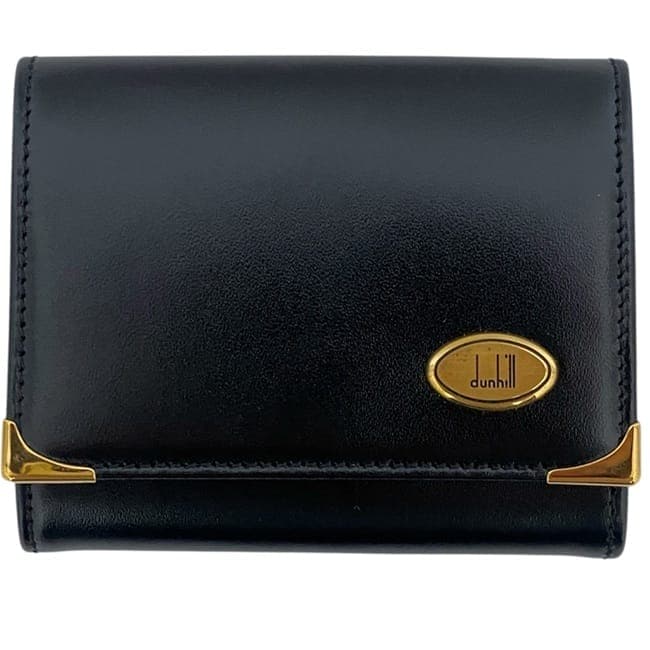 dunhill コインケース ブランドロゴ レザー ブラック 美品 未使用 箱付 dunhill ダンヒル コインケース 小銭入れ フルハム ベルグレイブ