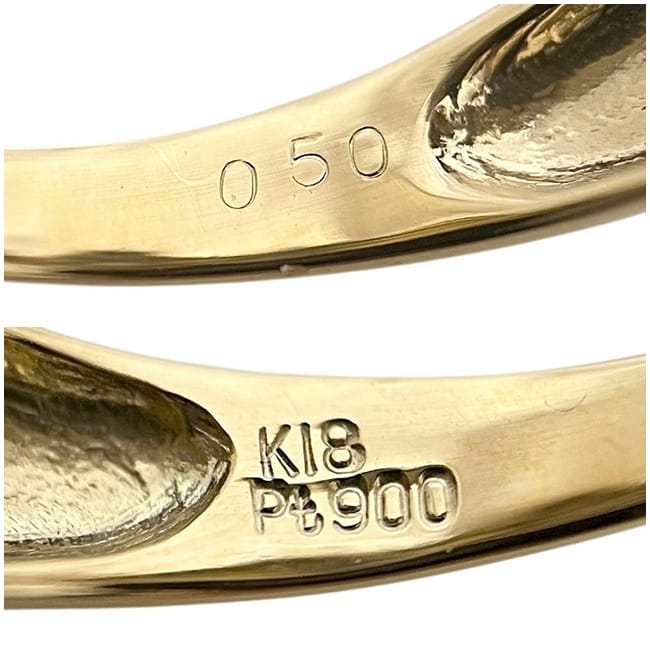 ✨️スタージュエリー✨️新品仕上げ済みプラチナゴールドダイヤモンドリング リング イエローゴールド YG 指輪 JP11号 新品 仕上げ済み K18 Pt900