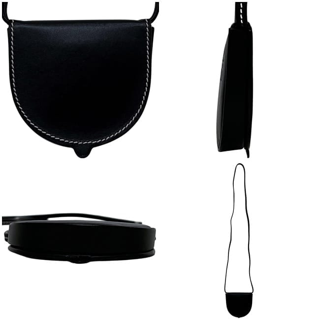 ロエベ ポーチ ヒールポーチ ブラック アナグラム 109.54.15 美品 ミニ